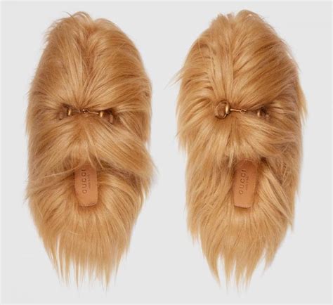 gucci slippers dames|gucci chewbacca slippers.